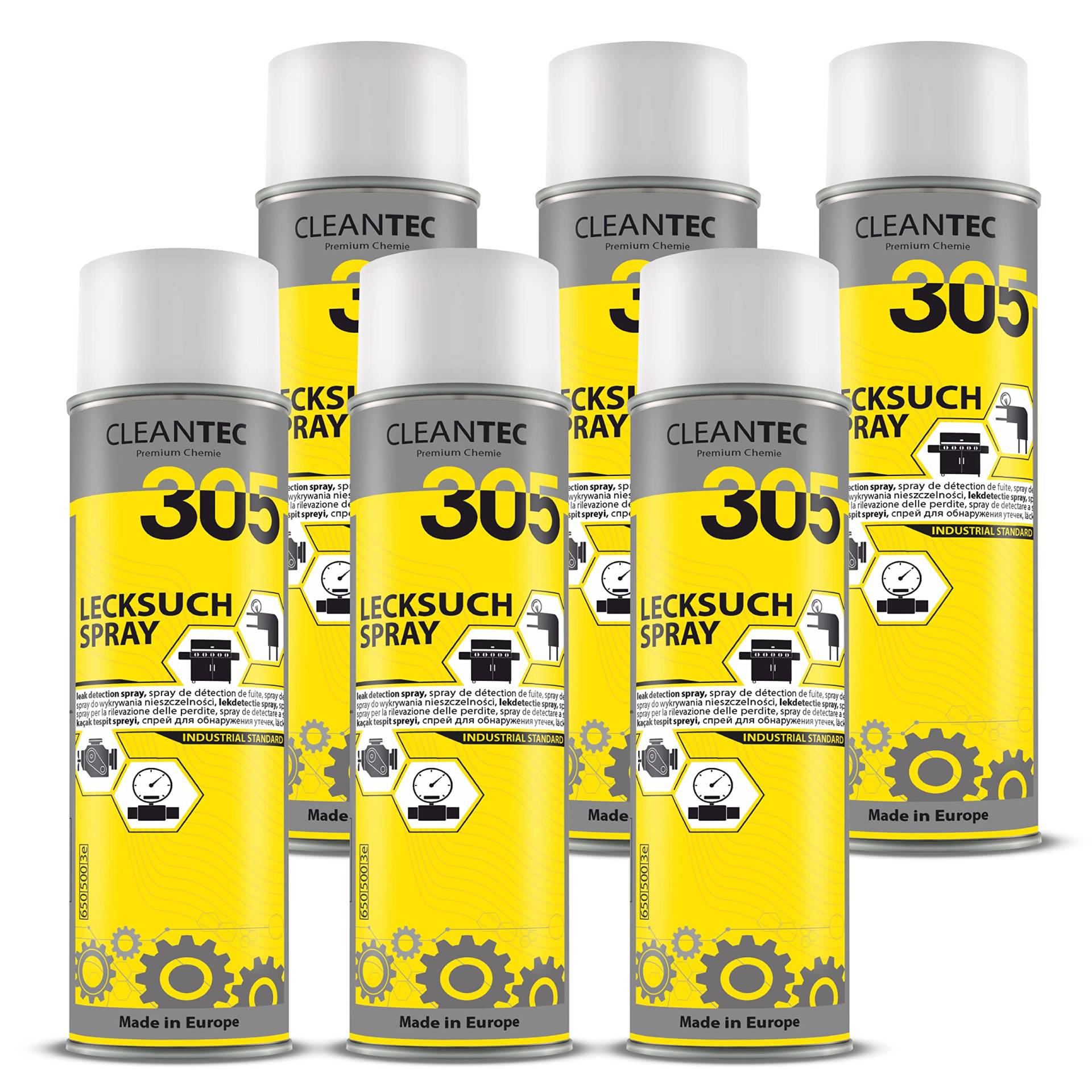 CleanTEC 305 Lecksuchspray 500ml findet zuverlässig undichte Stellen an Gas und Druckleitungen CleanTEC 305 Lecksuchspray 500ml findet zuverlässig undichte Stellen an Gas und Druckleitungen von cms CleanTEC GmbH