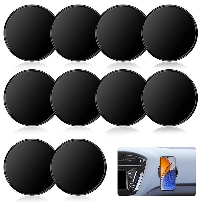 cobee Auto Armaturenbrett Anti Rutsch Matten, 10 Stück Selbstklebende Auto Armaturenbrett Klebepad rutschfest klebrig Gel Pad waschbares Silikongel Auto Innenmatte für Handys Sonnenbrillen Schlüssel von Cobee