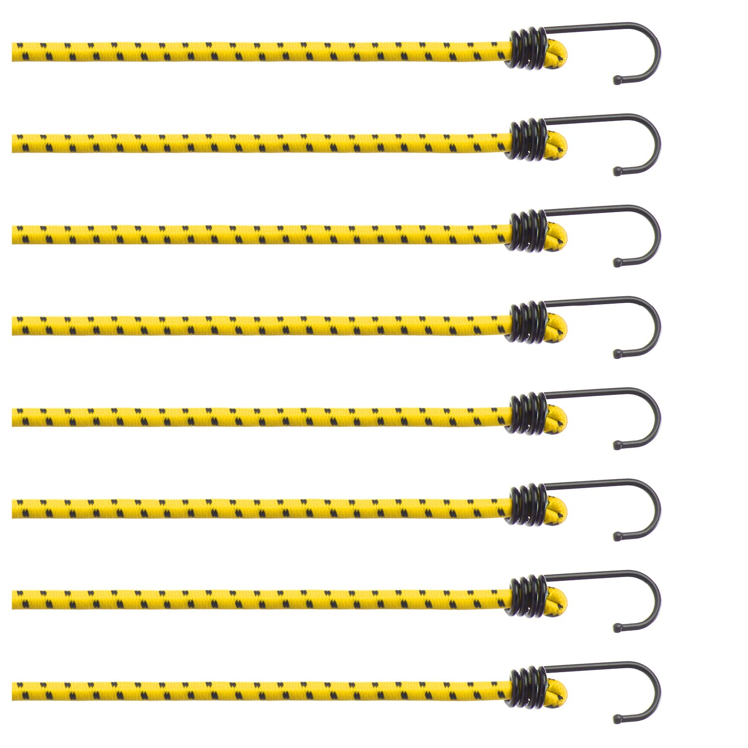 com-four® 10-teiliges Set Gummispanner - Gepäckspanner - Expander mit Haken - Spanngummi zur Ladungssicherung - Spanngurt von com-four