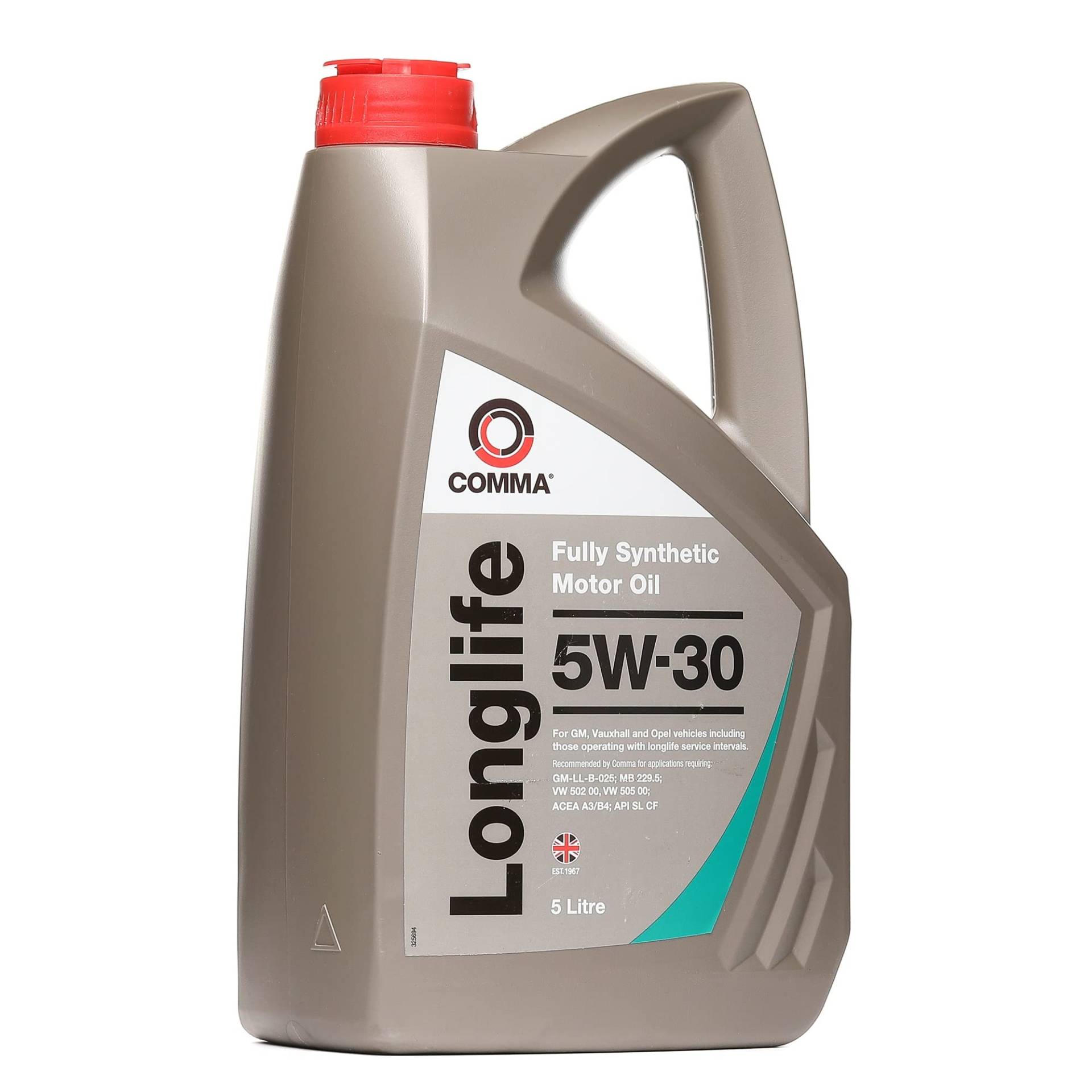 COMMA Motoröl Longlife 5W-30 Synthetiköl Motorenöl 5 L von COMMA