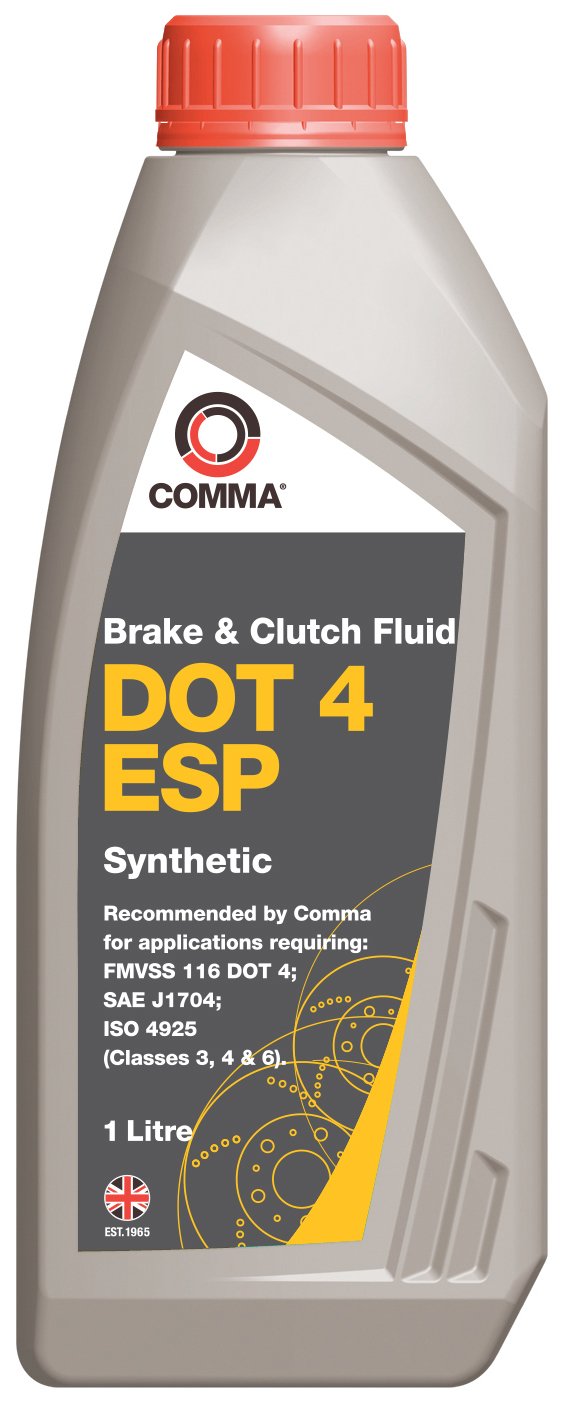 Comma BF4ESP1L DOT 4 ESP Synthetische Bremsflüssigkeit 1 L von comma
