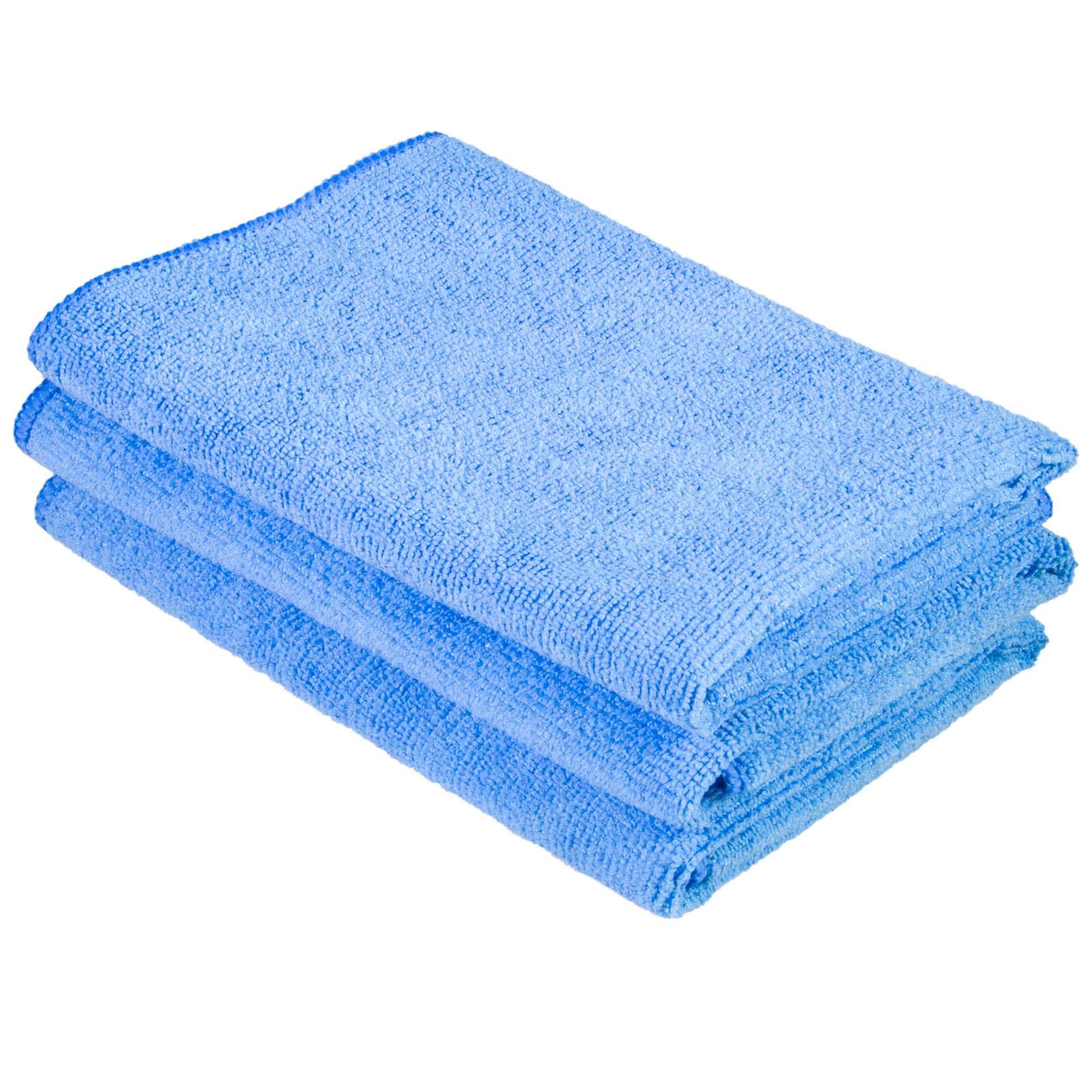 Cosey - 3er Pack, Haushalts- und Putztuch, 40x40cm blau von cosey