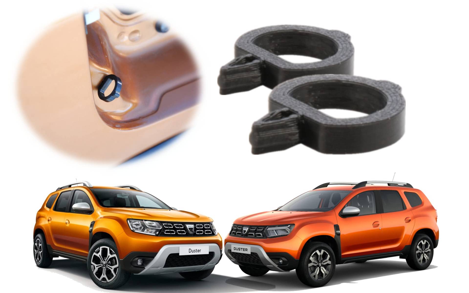 craVeDRIVE [2 stücke] Alternative Dämpfer für die Kraftstoffeinfüllklappe DACIA Duster 2 Auto | Schwarz | Einfüllklappe Deditizier Zubehör von craVeDRIVE