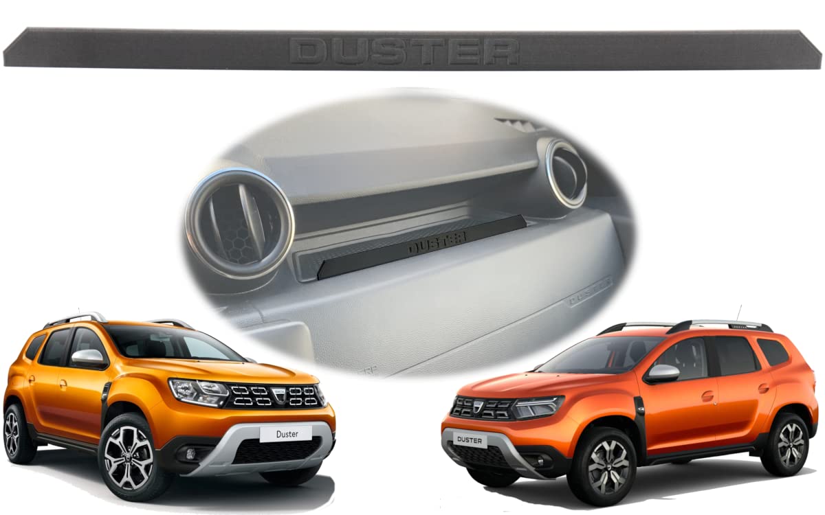 craVeDRIVE Zierleiste für das Autoablagefach für Dacia Duster 2 & 2FL (2017-2022) | Schwarz | Dekorative Zierleiste Abdeckung Innenausstattung von craVeDRIVE