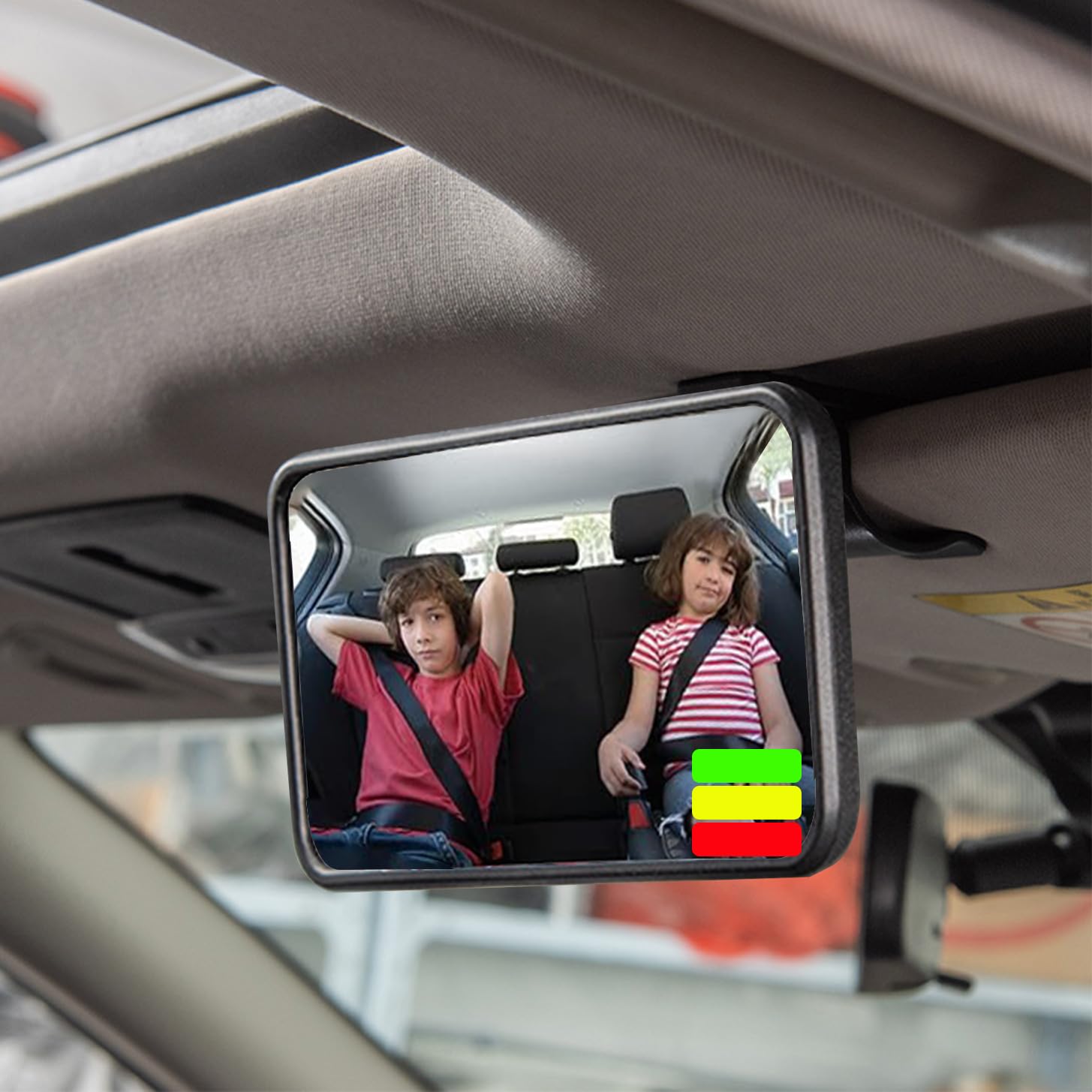 Crazy Bean Rücksitzspiegel für Babys Spiegel Auto für die Windschutzscheibe mit Rahmenclip 360°Schwenkba Bruchsicheres Universeller Rückspiegel Baby für Meisten Auto 12 * 8CM von crazy bean