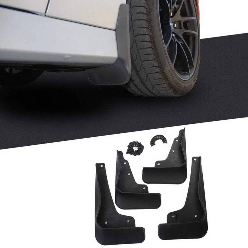 Crosselec 4 Schwarze Schmutzfänger für das Auto von Dodge Charger ab 2015 (GT/RT/SCAT-Pack) von crosselec