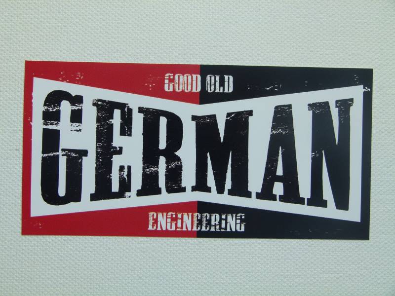 cut-it folientechnik & design MG043 / Aufkleber German 12x5,8cm Auto Oldtimer Old School Tuning Retro Rat Rod Look Rost von cut-it folientechnik & design