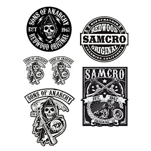 MG602 / Aufkleber Set - Breite je Sticker ca. 5,5cm Biker Motorrad Club Motorcycles Rocker Chopper Old School SOA Sons of Anarchy Samcro Vintage Retro Custom Skull Bobber Chopper MG602 / Aufkleber Set - Breite je Sticker ca. 5,5cm Biker Motorrad Club Motorcycles Rocker Chopper Old School SOA Sons of Anarchy Samcro Vintage Retro Custom Skull Bobber Chopper von cut-it folientechnik & design