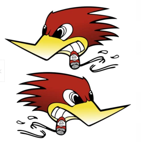 cut-it folientechnik & design 2X Horsepower Aufkleber 21x12cm Kult Sticker Hotrod Oldtimer US Car Muscle V8 Youngtimer Flagge Racing von cut-it folientechnik & design