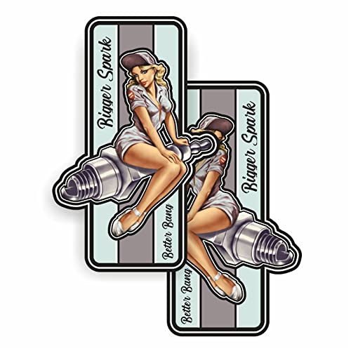 cut-it folientechnik & design 2X Pinup Sexy Girl Aufkleber 10x6cm Kult Sticker Auto USA Hotrod Tuning Spark Oldschool Muscle Car V8 Oldtimer Youngtimer Rally Garage Man Cave cut-it folientechnik & design 2X Pinup Sexy Girl Aufkleber 10x6cm Kult Sticker Auto USA Hotrod Tuning Spark Oldschool Muscle Car V8 Oldtimer Youngtimer Rally Garage Man Cave von cut-it folientechnik & design