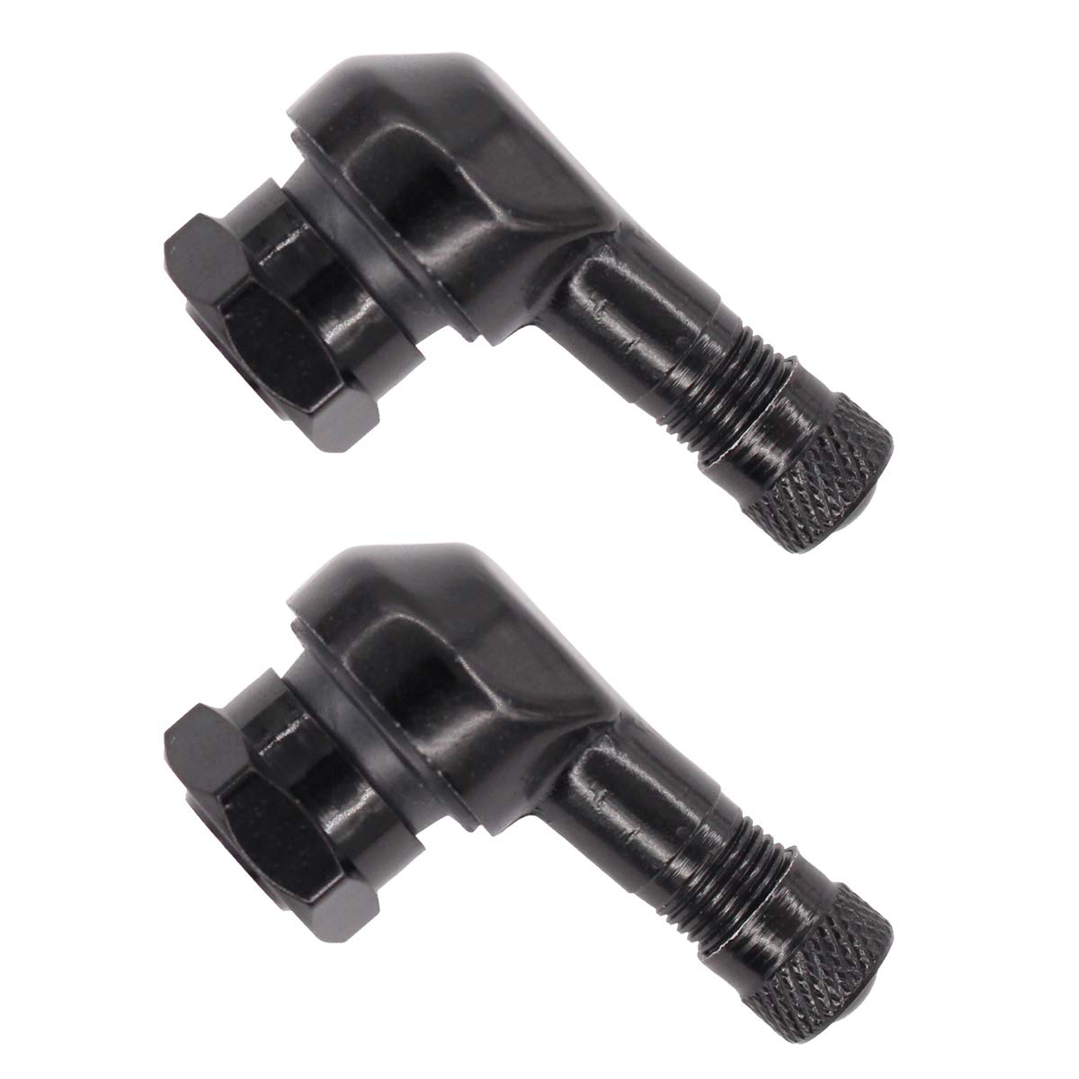 Motorrad Alu Winkelventil 11,3mm Ventilkappe Eckventil Schwarz Ventil 2er Set Motorrad Alu Winkelventil 11,3mm Ventilkappe Eckventil Schwarz Ventil 2er Set von cutefly