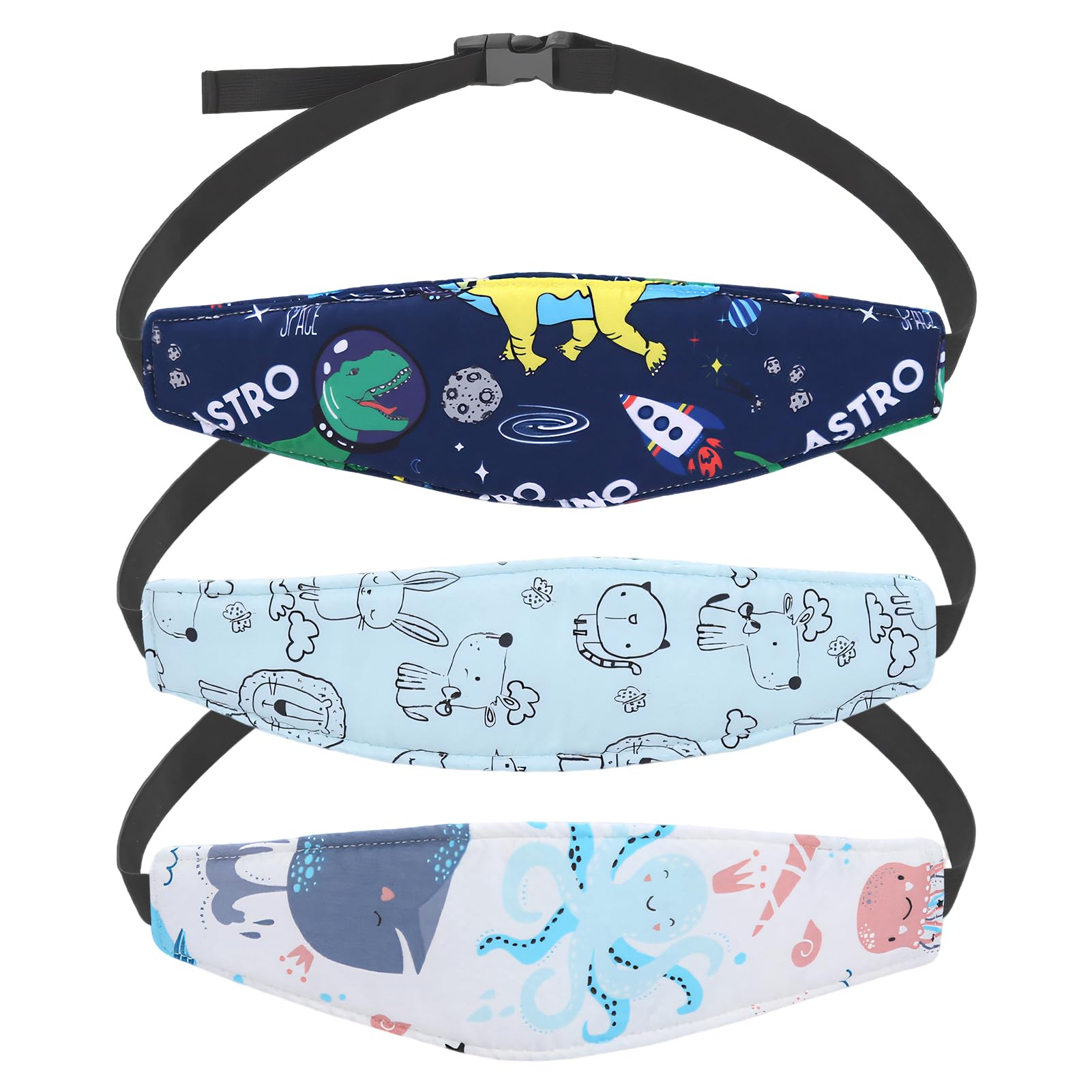3 Pcs Kopfhalterung Kindersitz Auto, Verstellbares Kopfband für Kindersitze, Kopfhaltung Kindersitz Auto Kopfstütze Kinder, Kopfstütze für Babys,Nackenstütze mit Gurtschutz für Sicheren Schlaf im Auto von cxxtkcxxlc