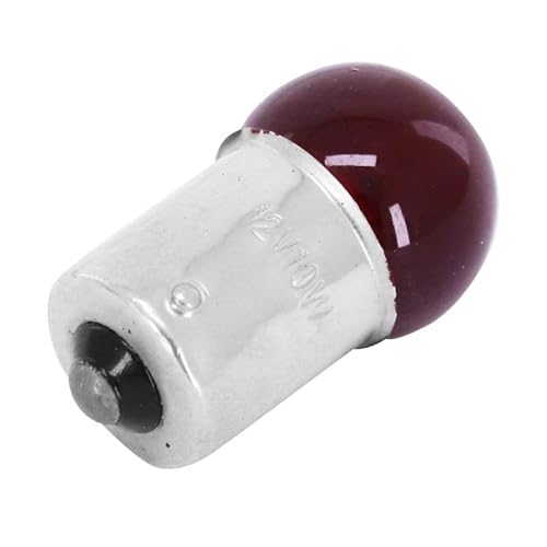 cyclingcolors Birne, BA15S, 12V, 10W, Rot von cyclingcolors