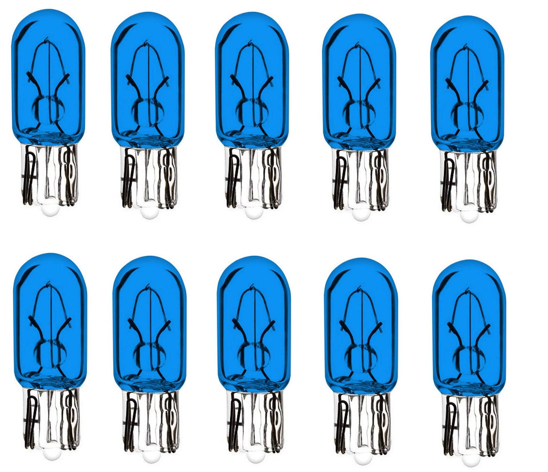 cyclingcolors Birne, T6.5 W2.2x5.2D, 12V, 1.7W, Blau, Packung mit 10 von cyclingcolors