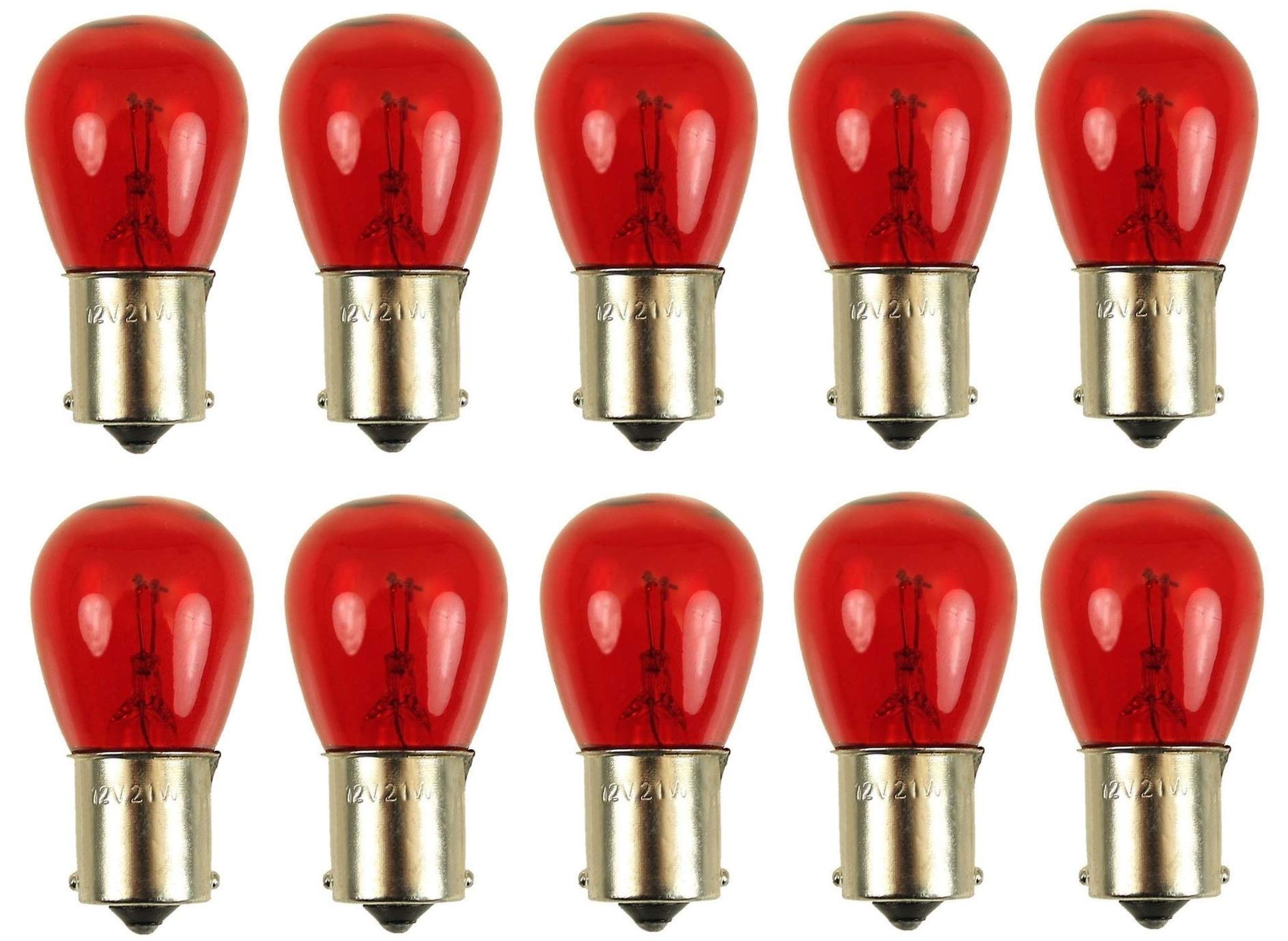 cyclingcolors Hintere Stopplampe, BA15S, 12V, 21W, Rot, Packung mit 10 cyclingcolors Hintere Stopplampe, BA15S, 12V, 21W, Rot, Packung mit 10 von cyclingcolors