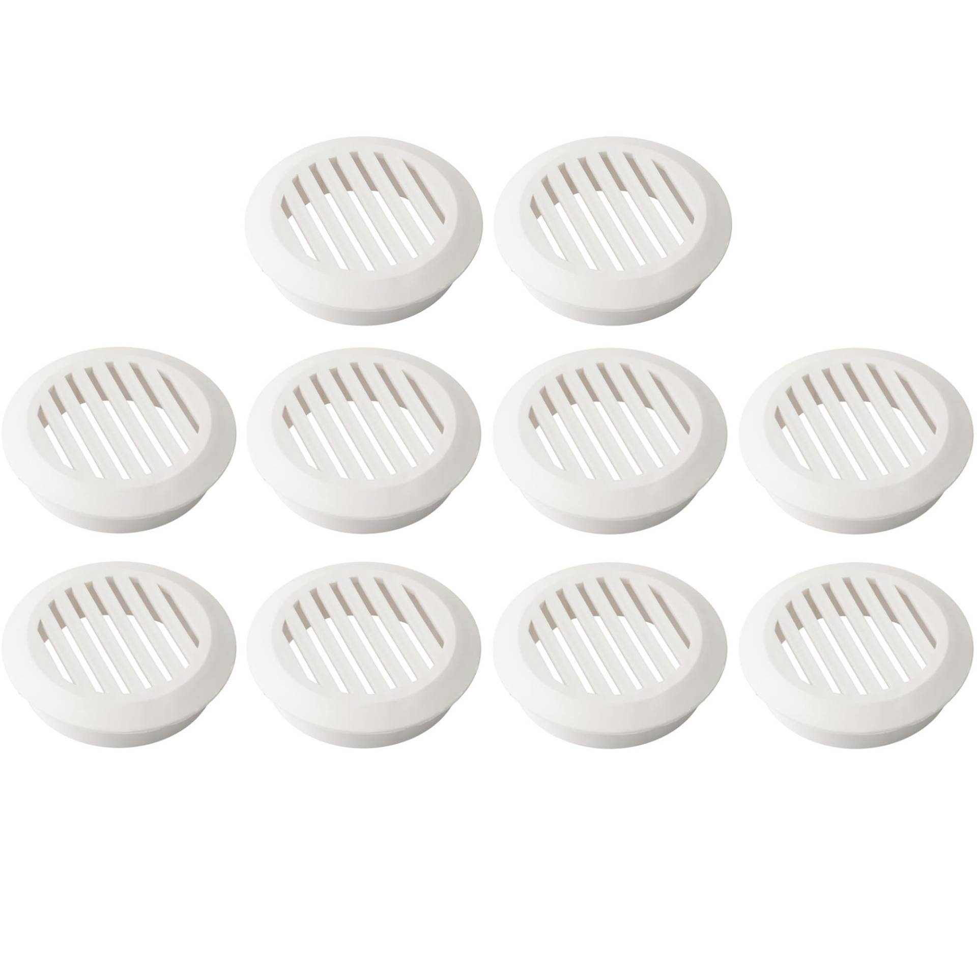 cyclingcolors 10x Lüftungsgitter abluftgitter außengitter rund Gesamt 60 mm innen 50 mm kunststoff luftrosette perforiert flach, Weiß cyclingcolors 10x Lüftungsgitter abluftgitter außengitter rund Gesamt 60 mm innen 50 mm kunststoff luftrosette perforiert flach, Weiß von cyclingcolors