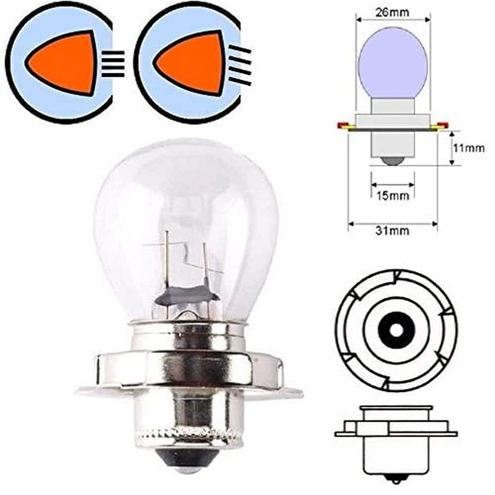cyclingcolors 12v 35w P26s glühbirne glühlampe motorrad roller cyclingcolors 12v 35w P26s glühbirne glühlampe motorrad roller von cyclingcolors