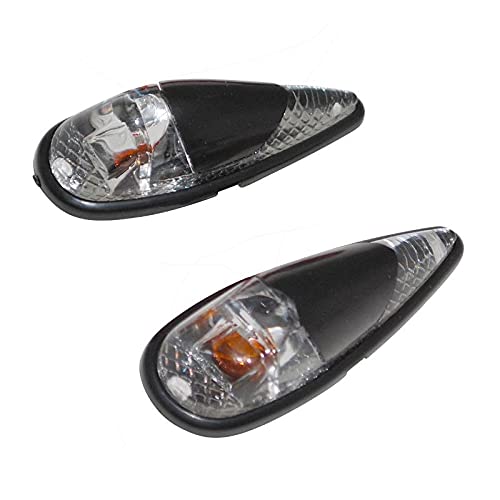 cyclingcolors 2X Blinker VERKLEIDUNGS Tropfen schwarz ORANGE Birne Motorrad Moped MOFA Roller cyclingcolors 2X Blinker VERKLEIDUNGS Tropfen schwarz ORANGE Birne Motorrad Moped MOFA Roller von cyclingcolors