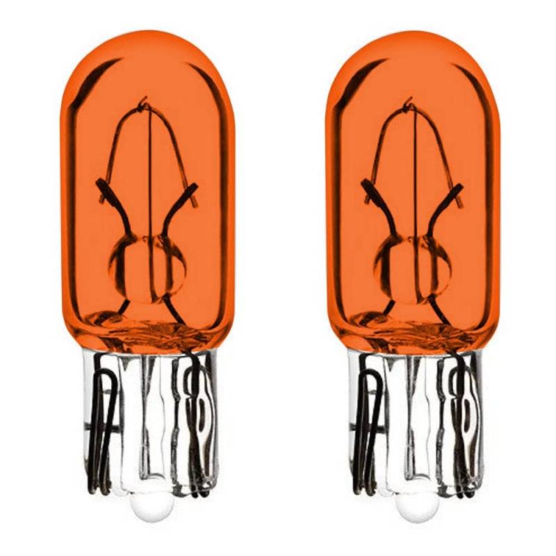 cyclingcolors 2x glühbirne 12V 1.7W T6.5 W2.2x5.2D orange glühlampe auto motorrad roller Armaturenbeleuchtung Innenlampen Deckenbeleuchtung Kofferraumlampen von cyclingcolors