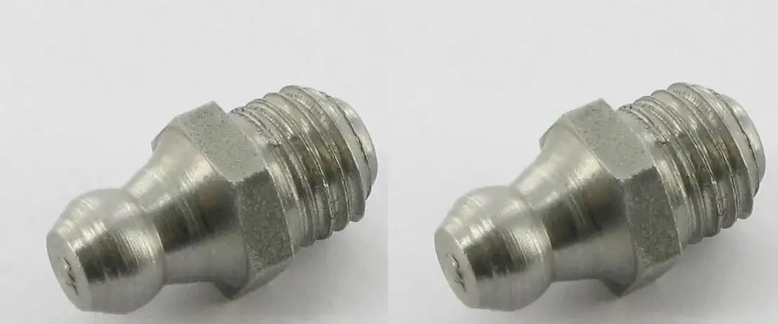 cyclingcolors 2x schmiernippel edelstahl kegelschmiernippel Fettpresse Nippel traktor rasenmäher auto motorrad roller, M8 180° cyclingcolors 2x schmiernippel edelstahl kegelschmiernippel Fettpresse Nippel traktor rasenmäher auto motorrad roller, M8 180° von cyclingcolors