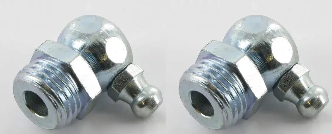 cyclingcolors 2x schmiernippel stahl kegelschmiernippel Fettpresse Nippel traktor rasenmäher auto motorrad roller, 1/4 BSP 90° cyclingcolors 2x schmiernippel stahl kegelschmiernippel Fettpresse Nippel traktor rasenmäher auto motorrad roller, 1/4 BSP 90° von cyclingcolors