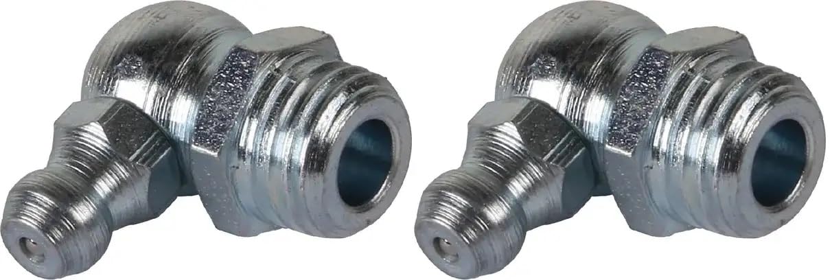 cyclingcolors 2x schmiernippel stahl kegelschmiernippel Fettpresse Nippel traktor rasenmäher auto motorrad roller, M10 X 1,25 90° cyclingcolors 2x schmiernippel stahl kegelschmiernippel Fettpresse Nippel traktor rasenmäher auto motorrad roller, M10 X 1,25 90° von cyclingcolors