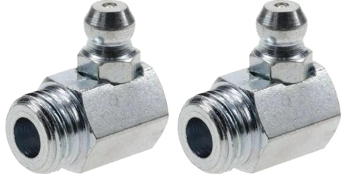 cyclingcolors 2x schmiernippel stahl kegelschmiernippel Fettpresse Nippel traktor rasenmäher auto motorrad roller, M10 X 1 90° cyclingcolors 2x schmiernippel stahl kegelschmiernippel Fettpresse Nippel traktor rasenmäher auto motorrad roller, M10 X 1 90° von cyclingcolors