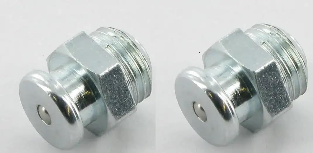 cyclingcolors 2x schmiernippel stahl kegelschmiernippel Fettpresse Nippel traktor rasenmäher auto motorrad roller, M10 X 1 cyclingcolors 2x schmiernippel stahl kegelschmiernippel Fettpresse Nippel traktor rasenmäher auto motorrad roller, M10 X 1 von cyclingcolors