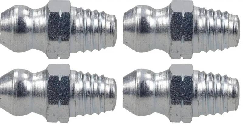 cyclingcolors 4x schmiernippel stahl kegelschmiernippel Fettpresse Nippel traktor rasenmäher auto motorrad roller, M6 X 1 180° von cyclingcolors
