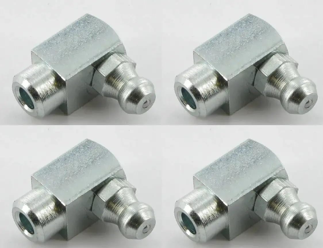 cyclingcolors 4x schmiernippel stahl kegelschmiernippel Fettpresse Nippel traktor rasenmäher auto motorrad roller, M8 90° cyclingcolors 4x schmiernippel stahl kegelschmiernippel Fettpresse Nippel traktor rasenmäher auto motorrad roller, M8 90° von cyclingcolors