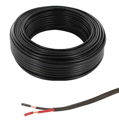 cyclingcolors Anhängerkabel kabel schwarz PVC Fahrzeugleitung Rundkabel anhänger auto moto traktor, 2 x 1,5mm² länge 1m von cyclingcolors