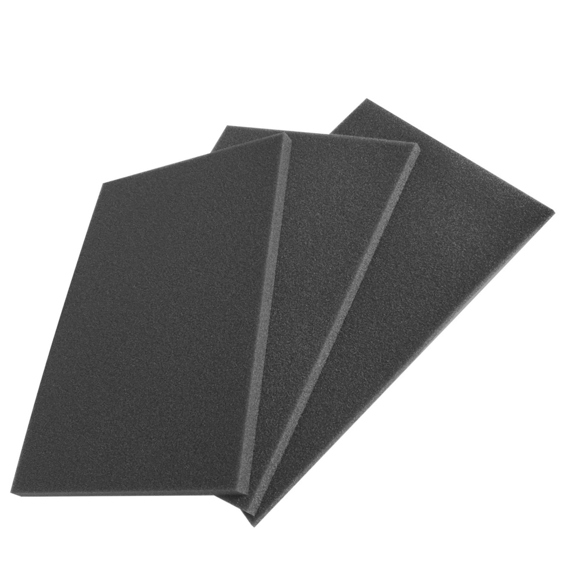 cyclingcolors Universal Luftfiltermatte schaumstoff 300x210mm foam filter einlage auto motorrad moped mofa rasenmäher, 3er-Set von cyclingcolors