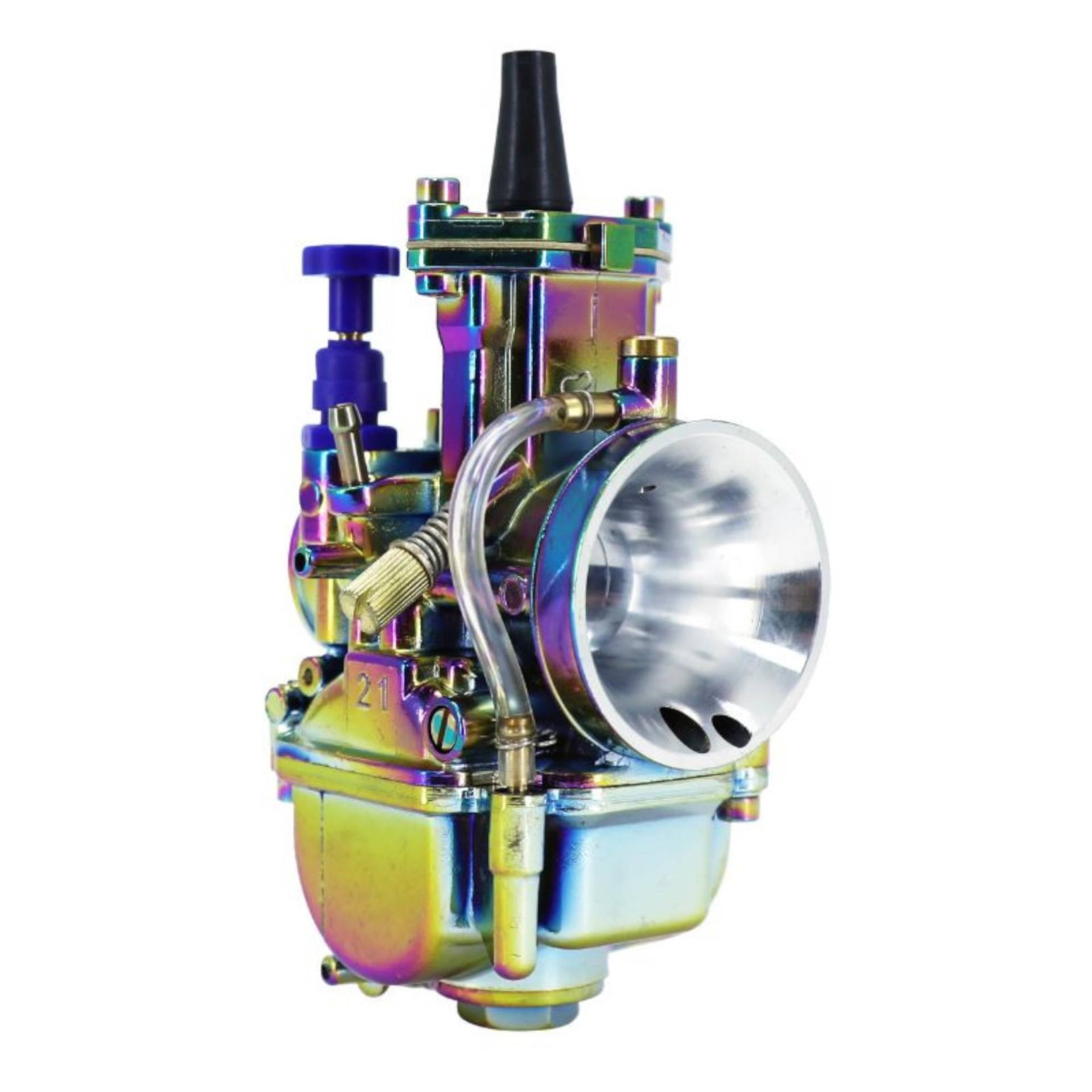 cyclingcolors Vergaser kompatibel mit PWK 21 Titanium Flacher Scheffel Power Jet Seilzugstarter Benzin Motorrad Moped Roller cyclingcolors Vergaser kompatibel mit PWK 21 Titanium Flacher Scheffel Power Jet Seilzugstarter Benzin Motorrad Moped Roller von cyclingcolors