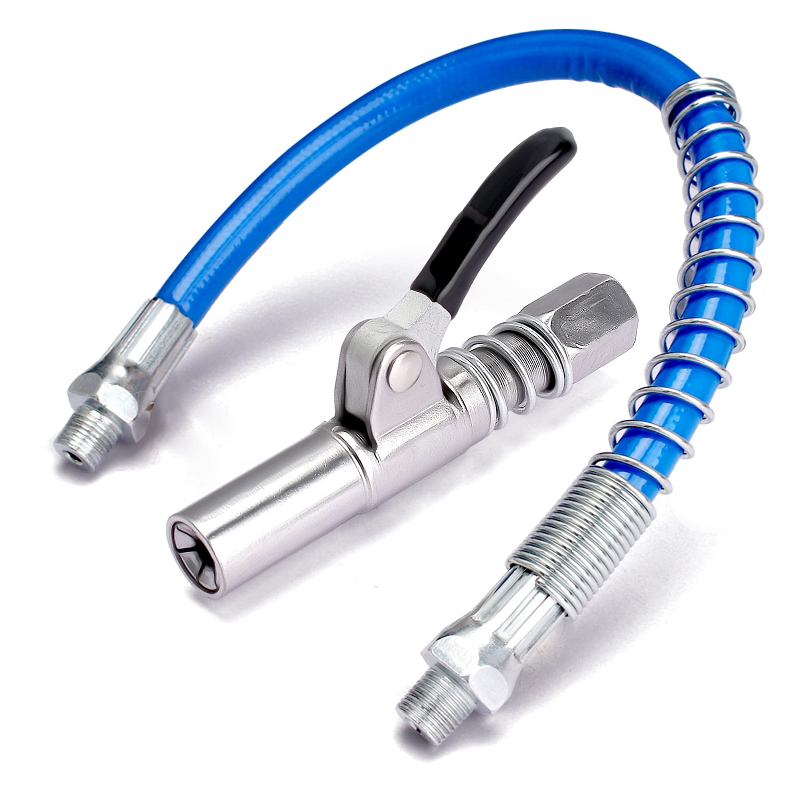 dafuhao Fettpresse Coupler Set,Fettpresse Schmiernippel mit 30cm Fettpresse Schlauch,Fettpressen Mundstück Kupplung für alle Schmiernippel ,Fettpresse Panzerschlauch für alle Arten von Fettpressen dafuhao Fettpresse Coupler Set,Fettpresse Schmiernippel mit 30cm Fettpresse Schlauch,Fettpressen Mundstück Kupplung für alle Schmiernippel ,Fettpresse Panzerschlauch für alle Arten von Fettpressen von dafuhao