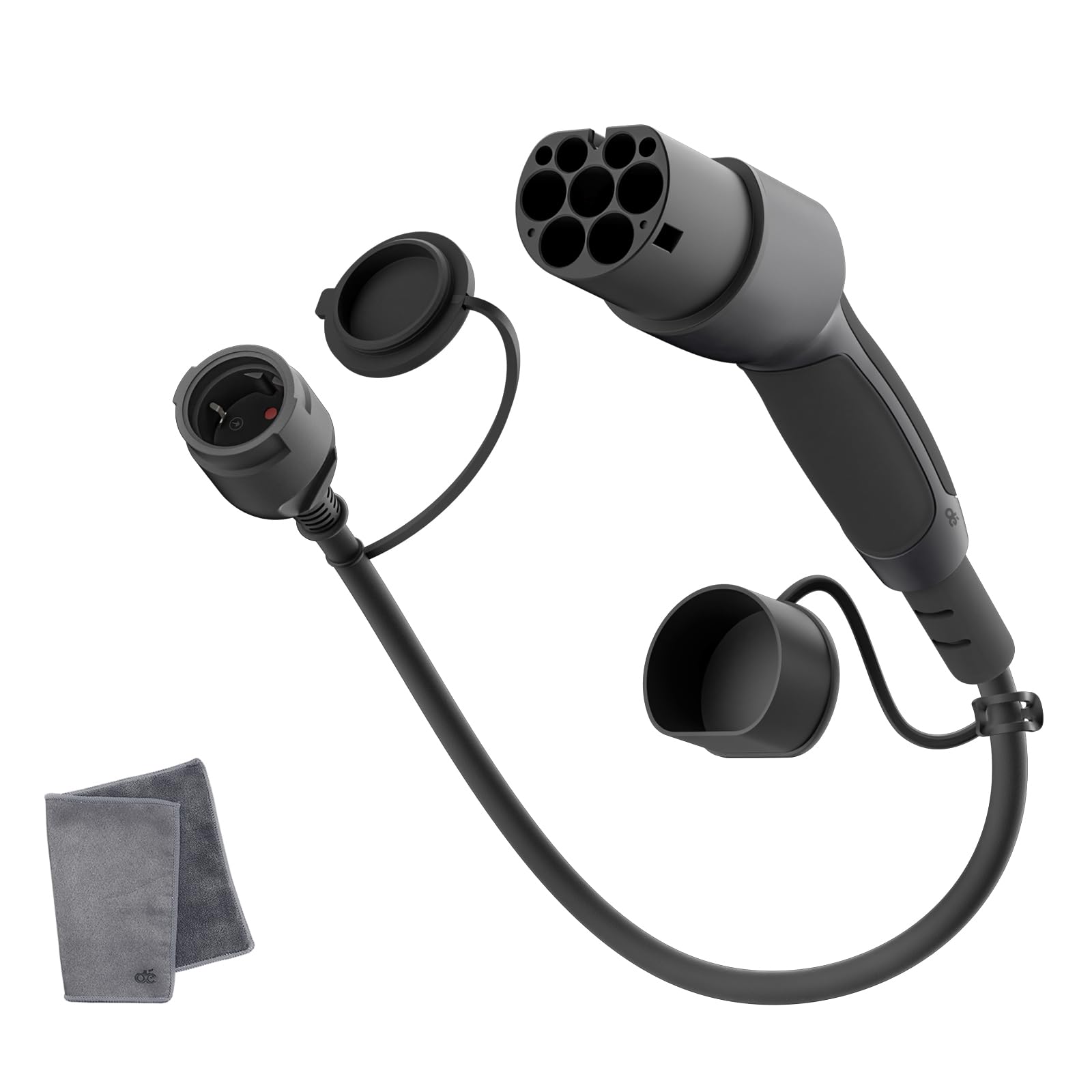 dé Adapter Typ 2 auf Schuko - Elektroauto Ladestecker, 16A 0.6m. Einfaches Laden an Ladestationen/Wallboxen trotz Verwendung von 230V Ladegeräten für E-Bike, E-Scooter, Motorrad. IP55 Nicht für V2L dé Adapter Typ 2 auf Schuko - Elektroauto Ladestecker, 16A 0.6m. Einfaches Laden an Ladestationen/Wallboxen trotz Verwendung von 230V Ladegeräten für E-Bike, E-Scooter, Motorrad. IP55 Nicht für V2L von dé