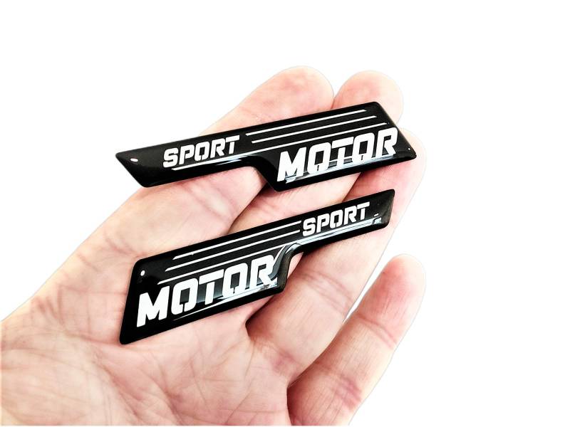 decal arts 2 Stück Set 3D Gel Silikon Motor Sport Auto Panel Karosserie Motorrad Aufkleber Limited Edition Sonderedition Selbstklebend Emblem Aufkleber Fahrzeug Auto Tuning Emblem von decal arts