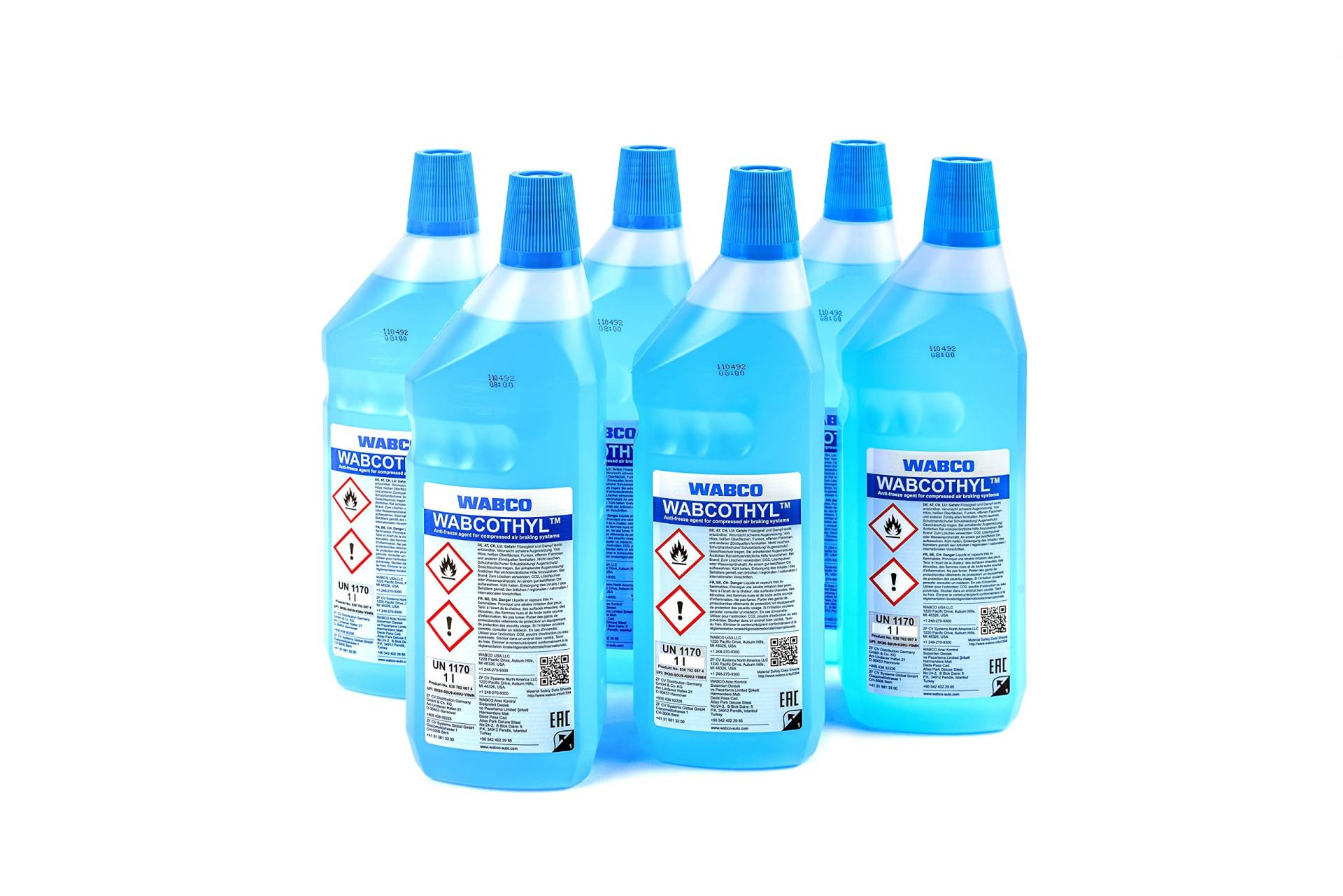 dederichs GmbH Wabcothyl Frostschutz für Druckluftbremsanlagen Set, 6X 1 Liter von dederichs GmbH