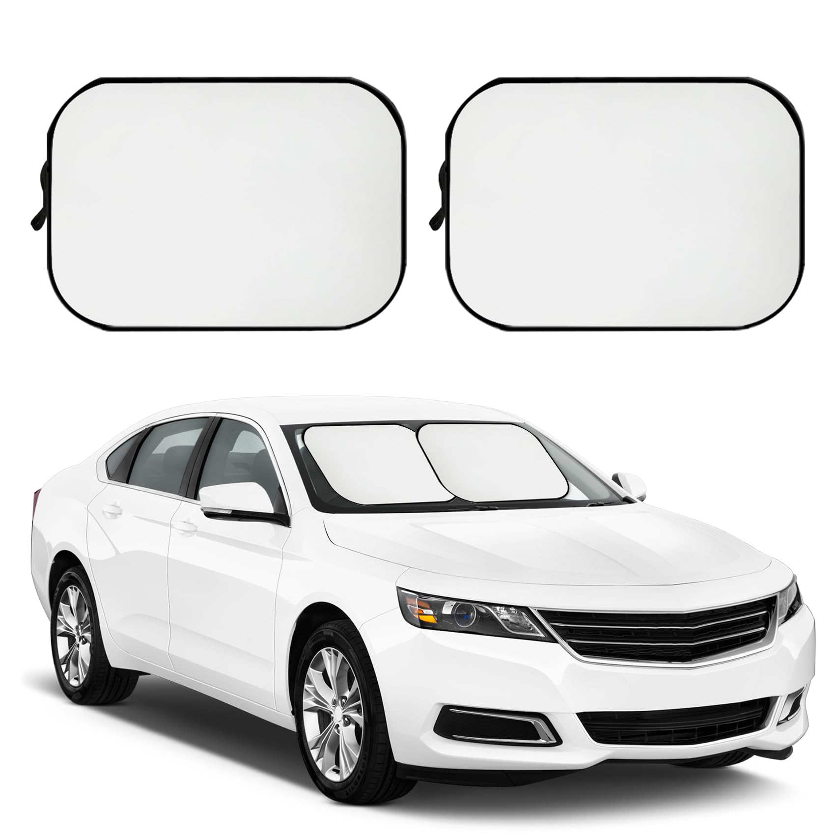 deemars 2PCS Auto Windschutzscheibe Sonnenblende, Auto-Fenster-Schatten, Faltbarer Auto-Sonnenschutz für die Frontscheibe, Auto Sonnenblende Protector Blocks UV-Strahlen und hält Ihr Fahrzeug kühl deemars 2PCS Auto Windschutzscheibe Sonnenblende, Auto-Fenster-Schatten, Faltbarer Auto-Sonnenschutz für die Frontscheibe, Auto Sonnenblende Protector Blocks UV-Strahlen und hält Ihr Fahrzeug kühl von deemars