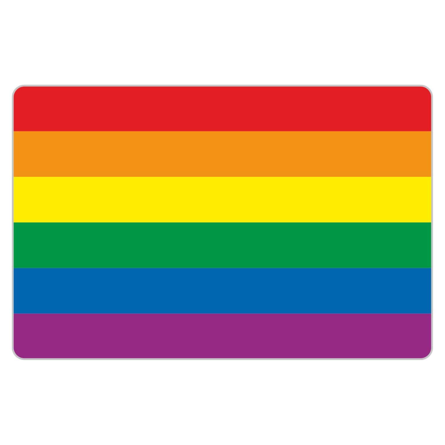deformaze Sticker Gay Lesbian Pride Regenbogen Rainbow Flag Aufkleber LGBT Flagge 11,5 x 7,5 cm Selbstklebend KFZ Auto Scheibe UV Wetterfest von deformaze