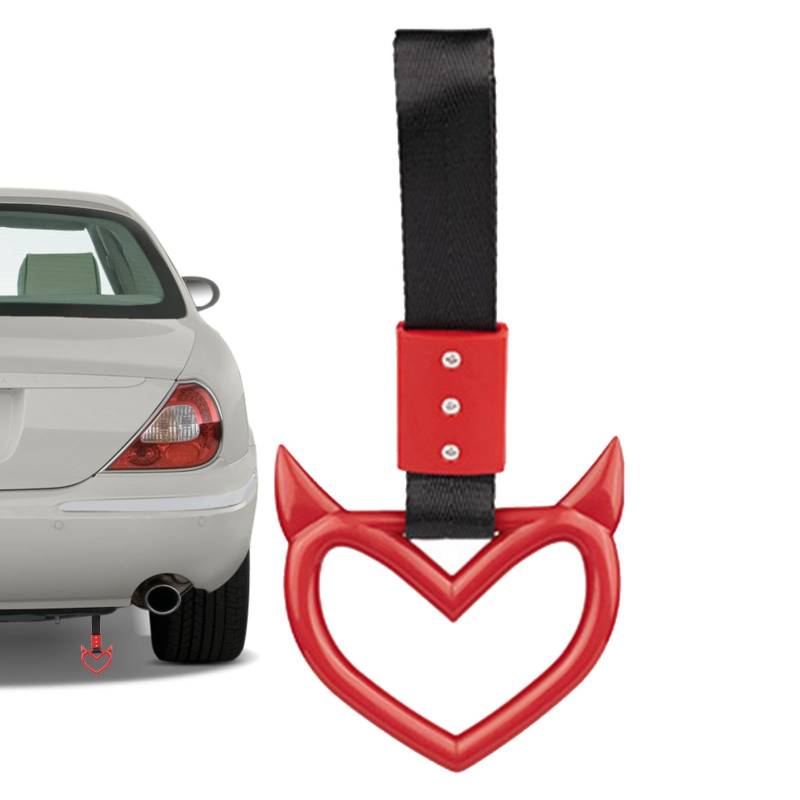 demaxiyad Handschlaufe Drift für Auto, dekorative Warnschlaufe, Stoßstange, einfache Installation, einzigartige herzförmige Autogriffe von demaxiyad
