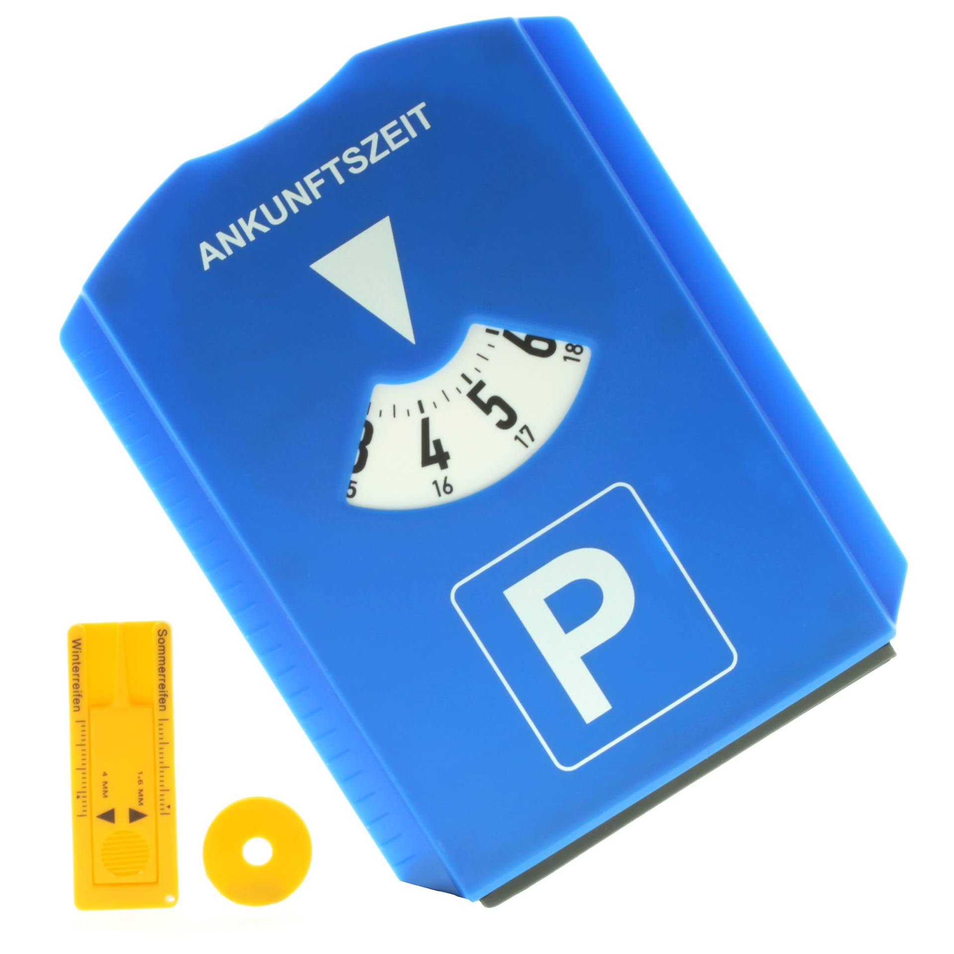 der kleine Handwerker Parkscheibe 5-in-1 mit Eiskratzer, Gummilippe, Reifenprofiltiefenmesser und Einkaufswagenchip Parkuhr für Auto und Motorrad aus Kunststoff Blau der kleine Handwerker Parkscheibe 5-in-1 mit Eiskratzer, Gummilippe, Reifenprofiltiefenmesser und Einkaufswagenchip Parkuhr für Auto und Motorrad aus Kunststoff Blau von der kleine Handwerker