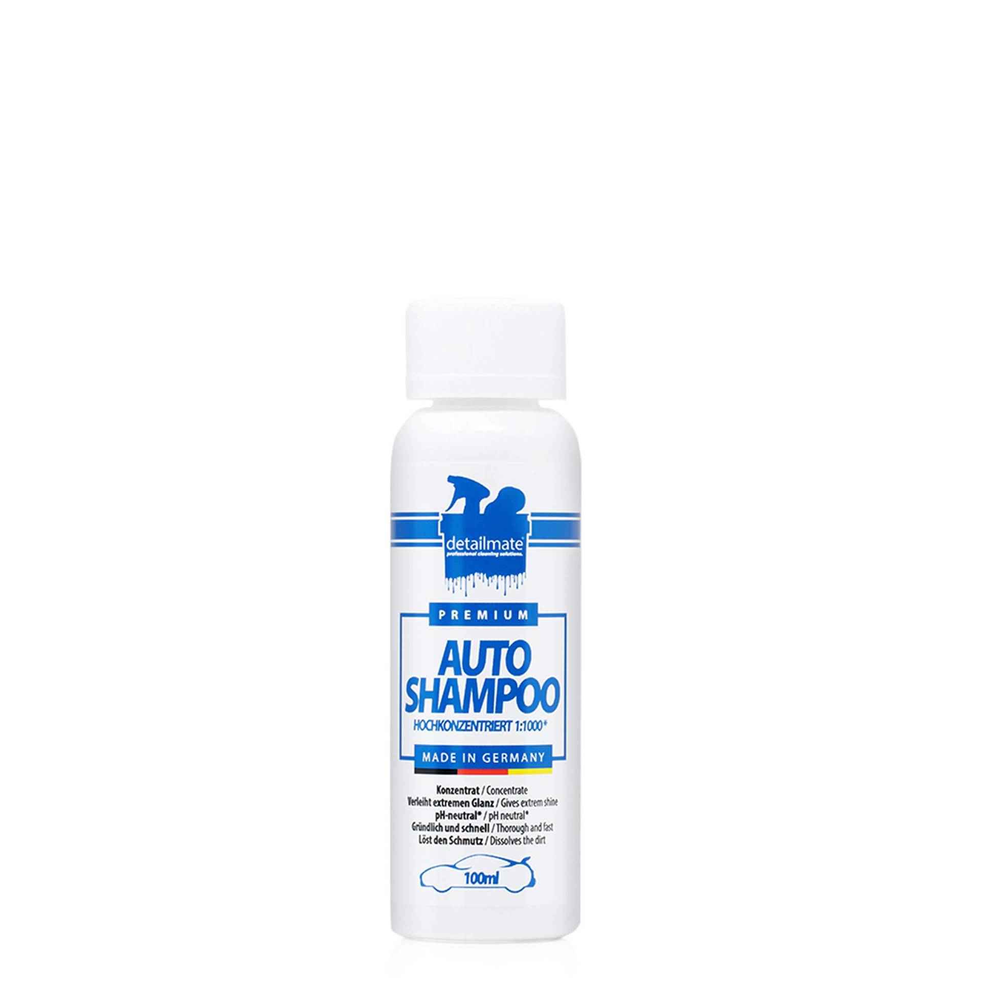 detailmate Autoshampoo - Konzentat - pH neutral - hochschäumend - extremer Glanz - 100 ml von detailmate