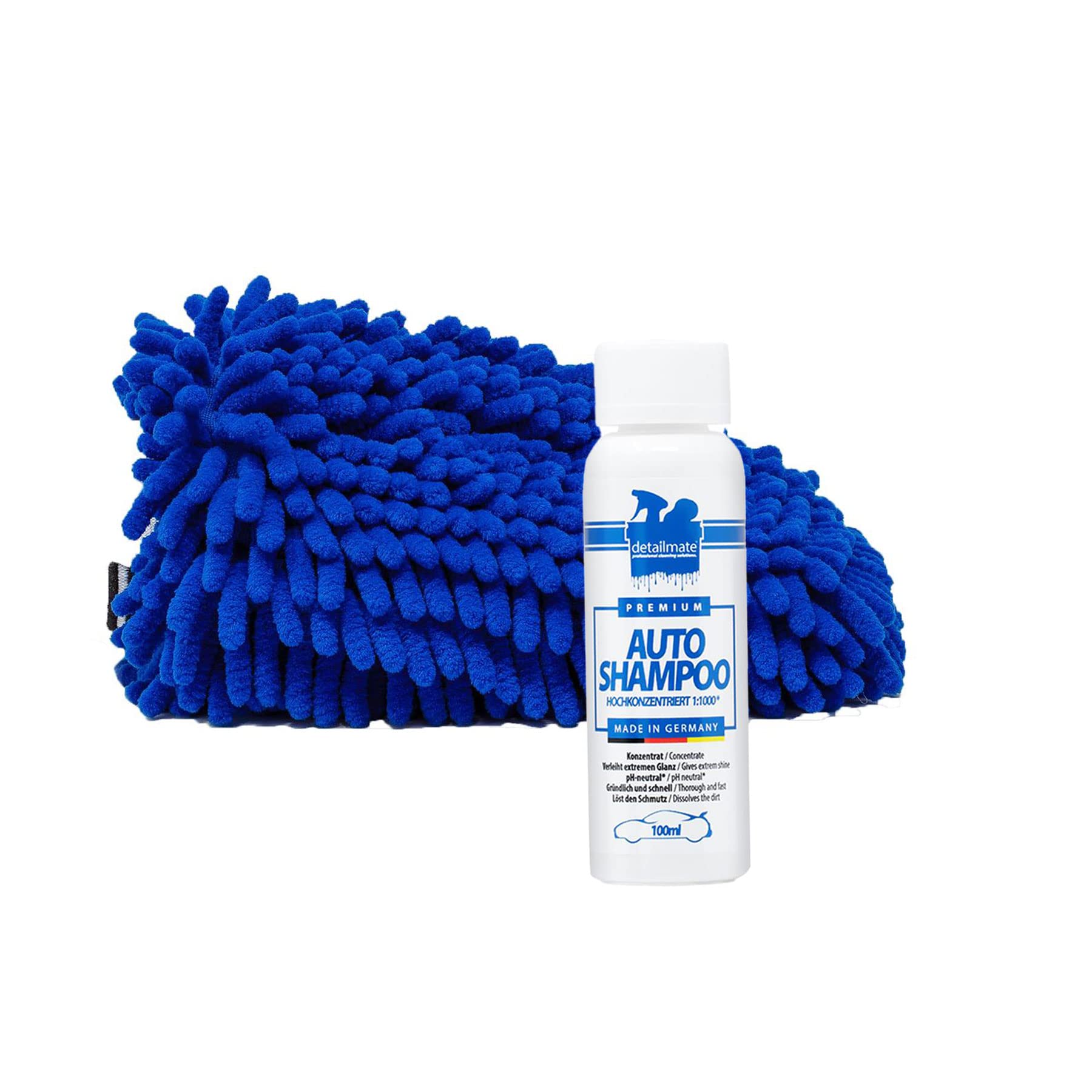 detailmate Autowasch Set Autoshampoo - Konzentat - 100 ml + Liquid Elements Chubby 2.0 Waschhandschuh Chenille detailmate Autowasch Set Autoshampoo - Konzentat - 100 ml + Liquid Elements Chubby 2.0 Waschhandschuh Chenille von detailmate