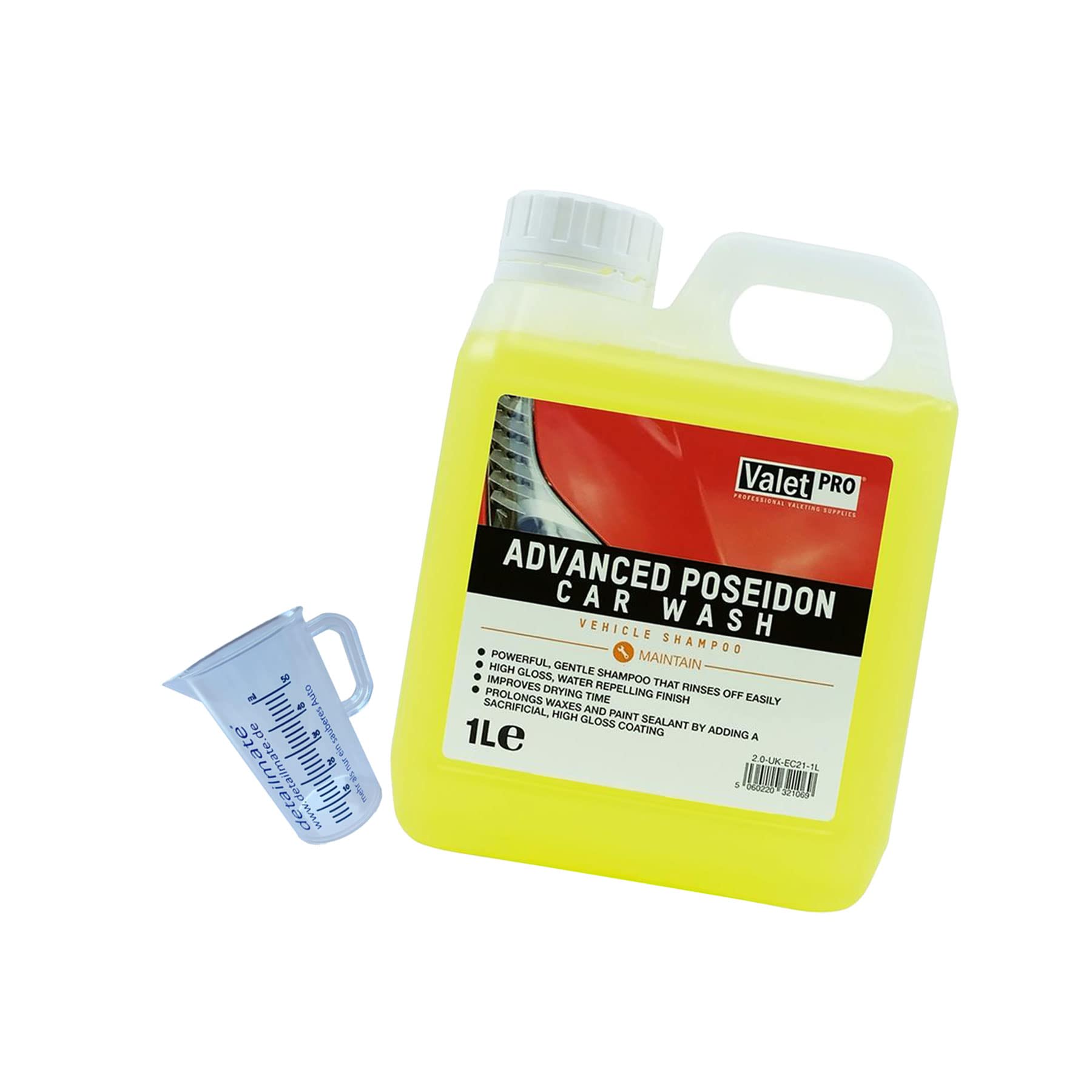 detailmate ValetPRO Poseidon Car Wash Autoshampoo 1 Liter Messbecher 50 ml detailmate ValetPRO Poseidon Car Wash Autoshampoo 1 Liter Messbecher 50 ml von detailmate