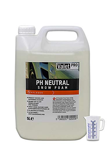 detailmate ValetPRO ph Neutral Snow Foam 5 Liter ohne Foamer Messbecher von detailmate