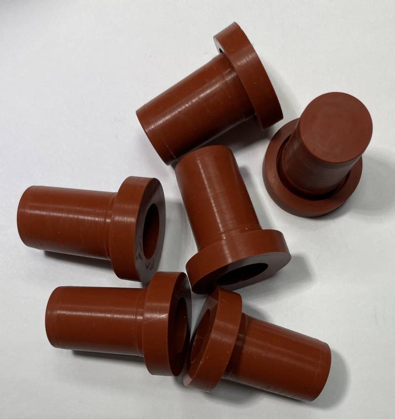 Protection Force Konischer Einsatz mit Flansch und Stopfen für 16-17 mm 41/64"-43/64" ID-Loch zum Öffnen von Rohrflaschen (8 Stück), wiederverwendbarer Gummi von dexierp