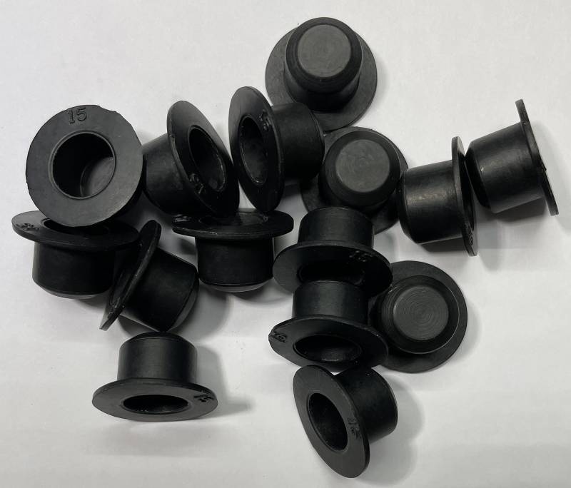 Protection Force Konischer Einsatz mit Flansch und Stopfen für 6-7 mm 15/64"-17/64" ID-Loch zum Öffnen von Rohrflaschen (25 Stück), wiederverwendbarer Gummi von dexierp