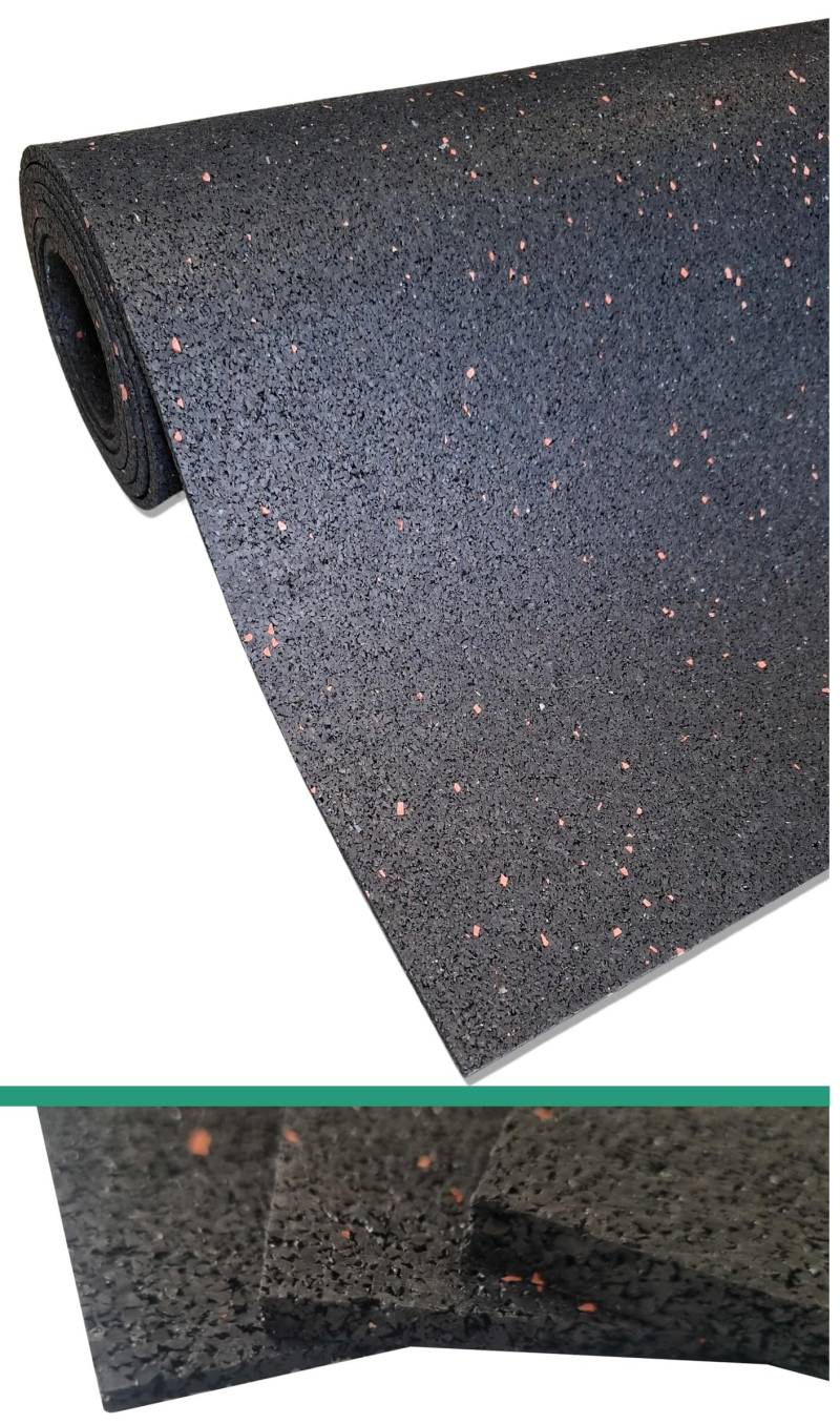 diconfa PROFILINE Antirutschmatte Ladungssicherung BREITE 1200mm 120cm - Auswahl: 2m (200cm) lang, 3mm stark - Dicke: 3mm bis 10mm - LÄNGE: 0,05m bis 10m - Gummimatte Bautenschutz-Matte von diconfa