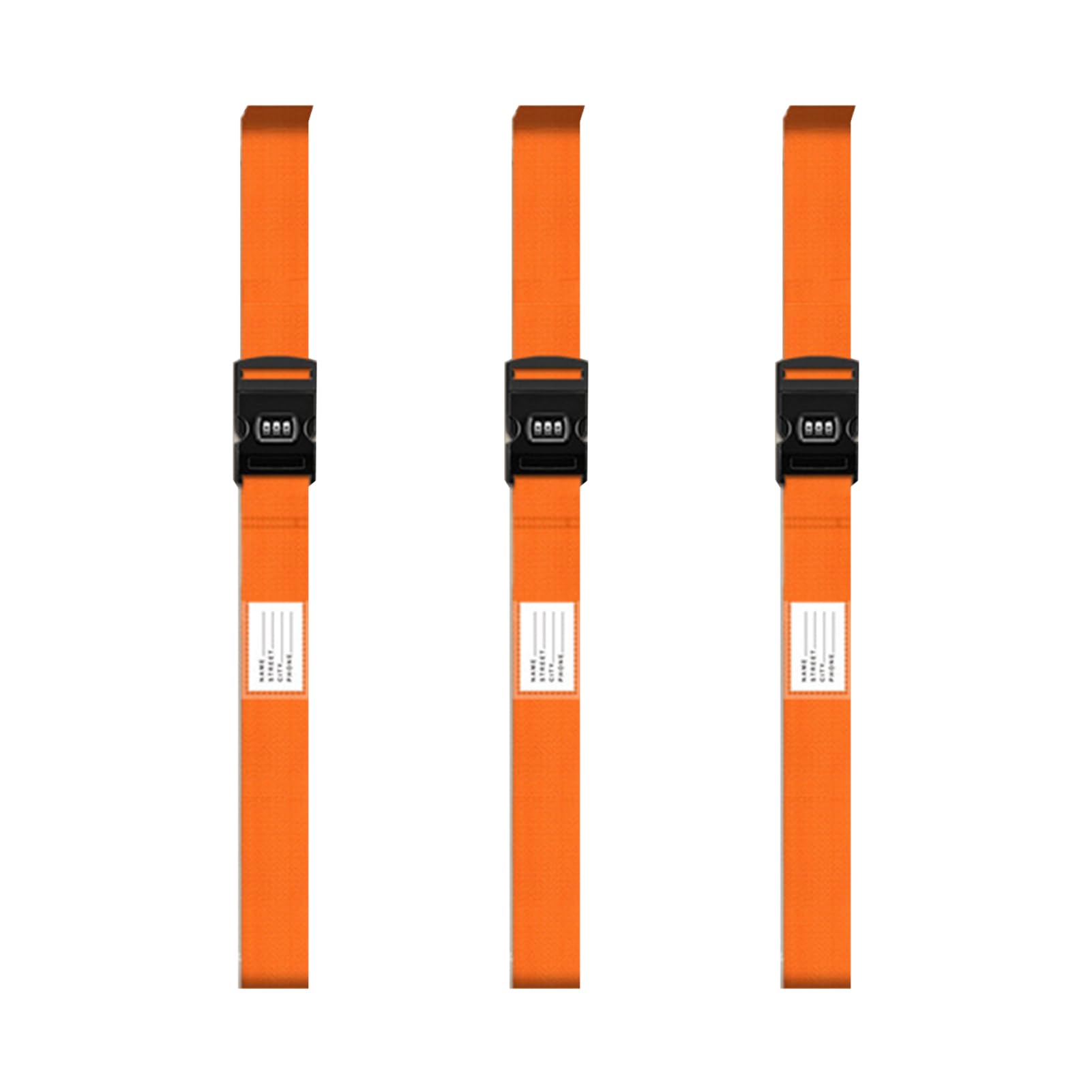 dijiusidy 3 Stück PP Koffergurte für Koffer Robuste Gurte zur Sicherheit für Koffer Langlebige PP Gurte für Koffer, Orange, 5cm*200cm dijiusidy 3 Stück PP Koffergurte für Koffer Robuste Gurte zur Sicherheit für Koffer Langlebige PP Gurte für Koffer, Orange, 5cm*200cm von dijiusidy
