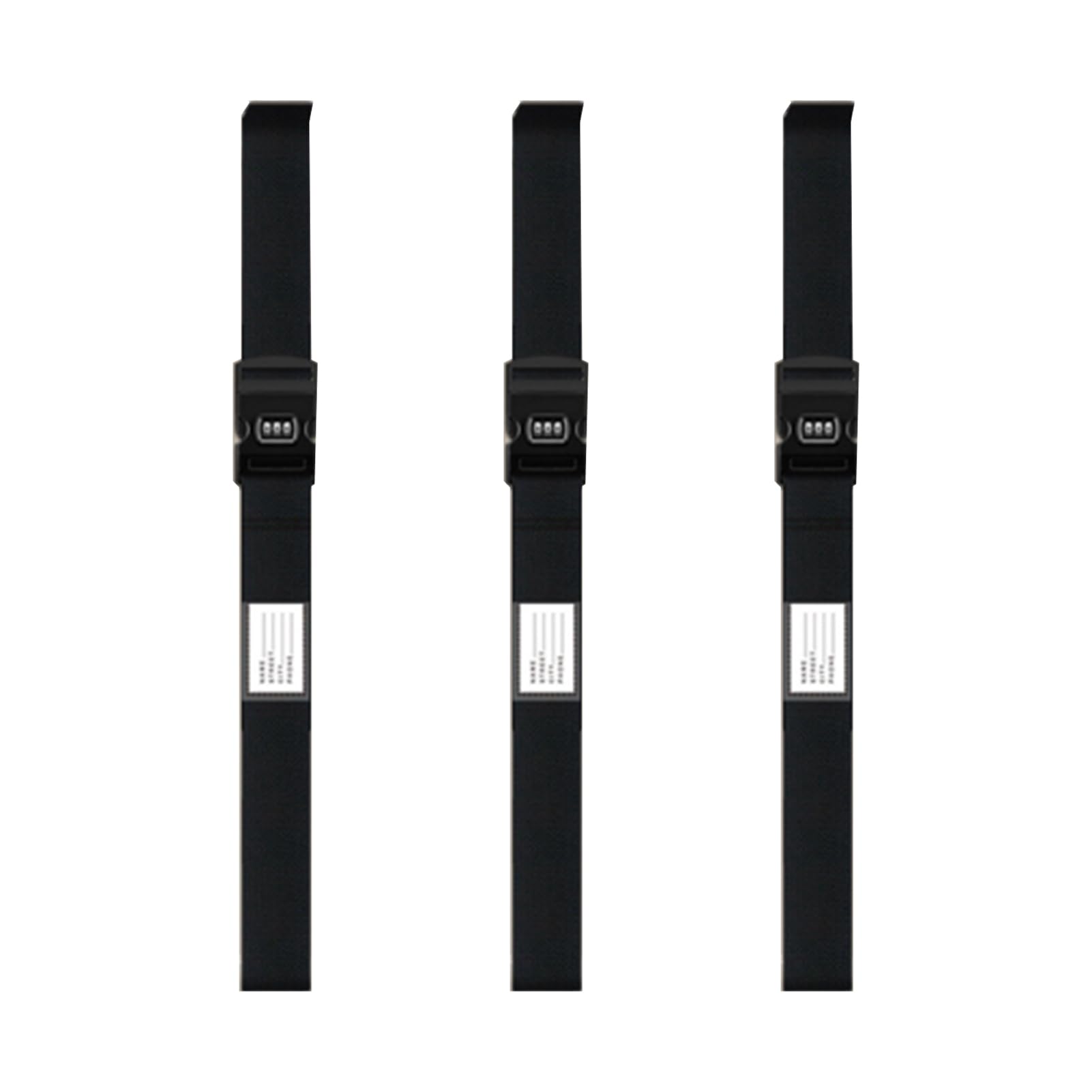 dijiusidy 3 Stück PP Koffergurte für Koffer Robuste Gurte zur Sicherheit für Koffer Langlebige PP Gurte für Koffer, Schwarz, 5cm*200cm dijiusidy 3 Stück PP Koffergurte für Koffer Robuste Gurte zur Sicherheit für Koffer Langlebige PP Gurte für Koffer, Schwarz, 5cm*200cm von dijiusidy
